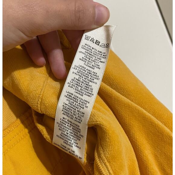 NWT ASOS Mustard Textured Barrel Capri Pant Yellow Size 2 Culotte - Picture 12 of 12